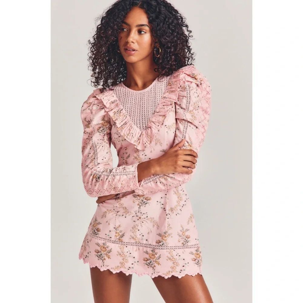 LoveShackFancy Cedella Mini Dress